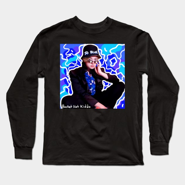 so blue album cover Long Sleeve T-Shirt by Bucket Hat Kiddo